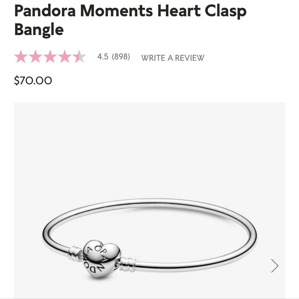 Pandora Heart Clasp Bracelet